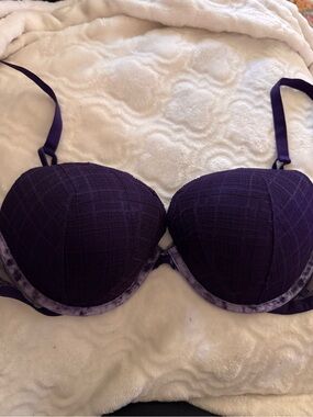 Victoria’s Secret Purple Textured Push-Up Bra - Women's Intimates